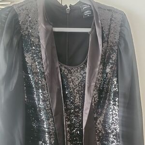 Torrid Black Sequin Blazer